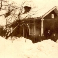 111 Tyskbo, här med det gamla numret 11, vintern 1919. Foto: Okänd.